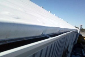 Custom made seamless gutters and systems. Industrial and Commercial gutters and downspouts